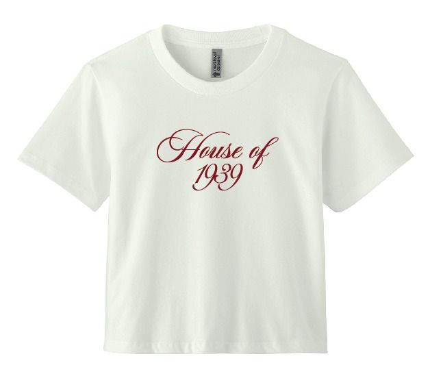 “House of 1939” crop top tee