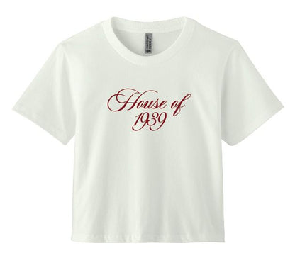 “House of 1939” crop top tee