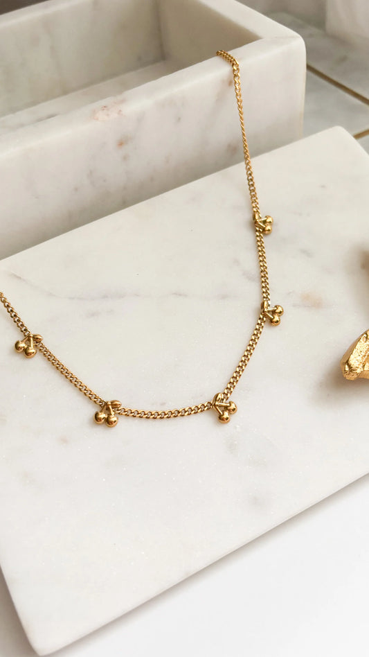 mini cherry necklace
