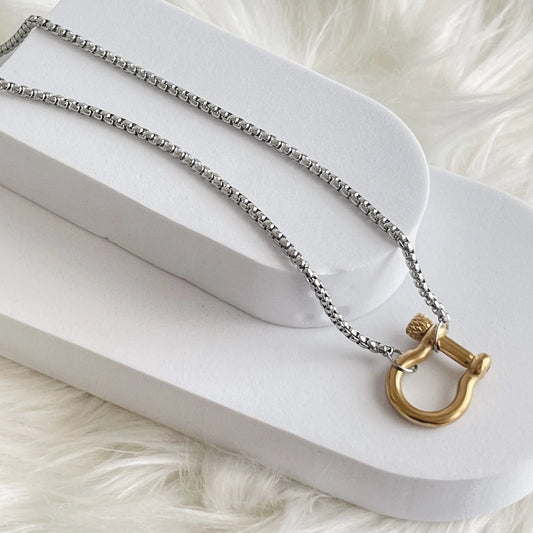 francisco two toned necklace