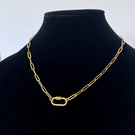 “carabiner” necklace