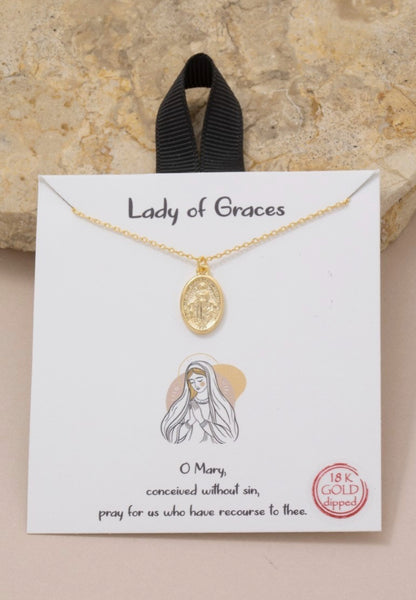 “mary” necklace