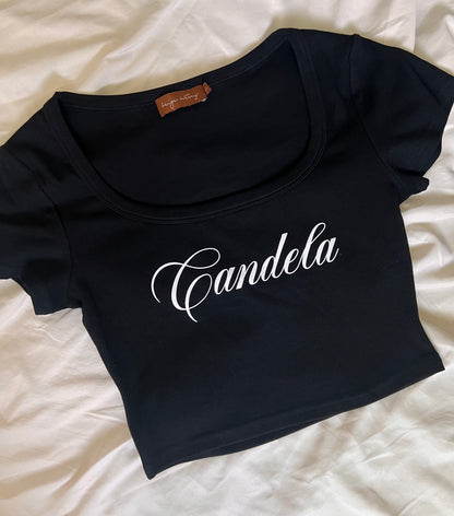 “Candela” perfect basic black tee