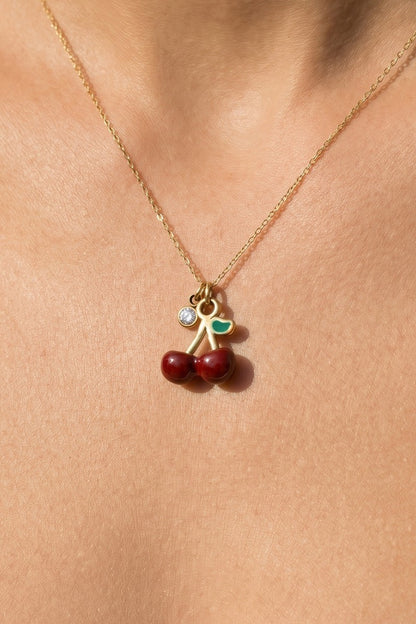 “cherry” necklace