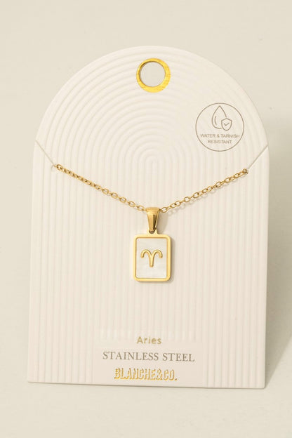 “zodiac” necklace