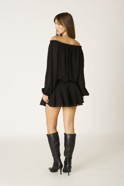 “roma” black dress