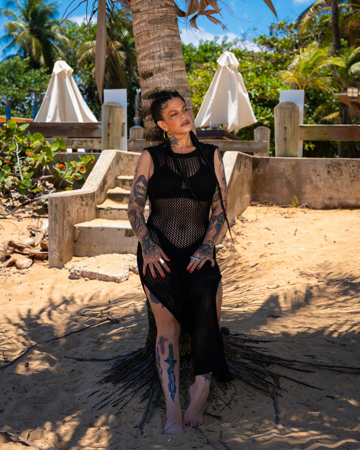 “kiki” black cover up