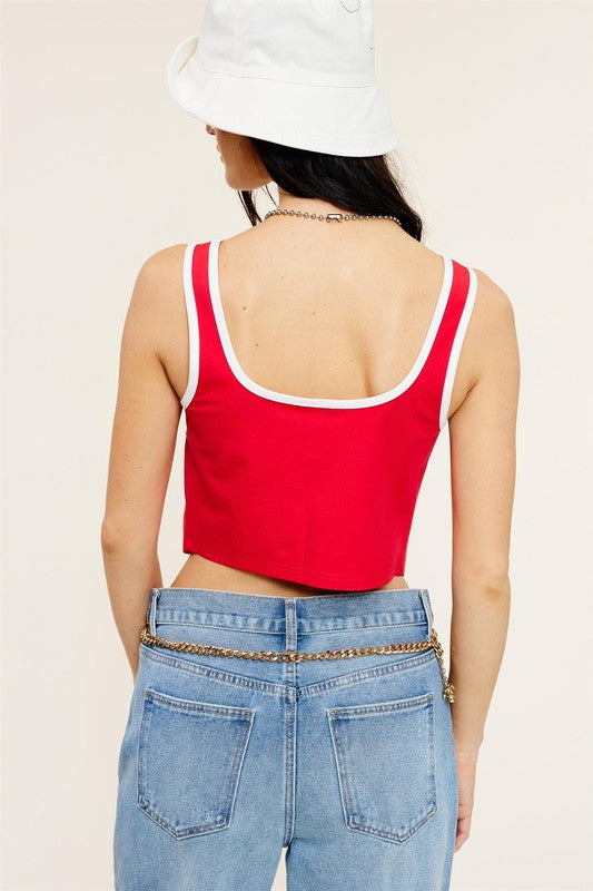 09-18-24 “ivy” top rojo