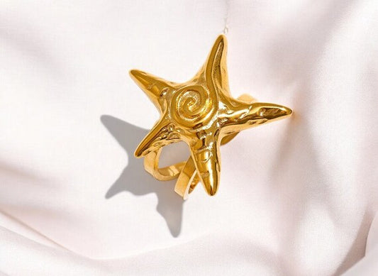 “Estrella de mar” adjustable ring