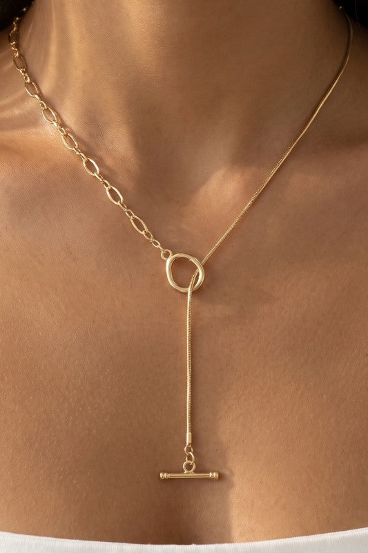 “Michelle” lariat necklace
