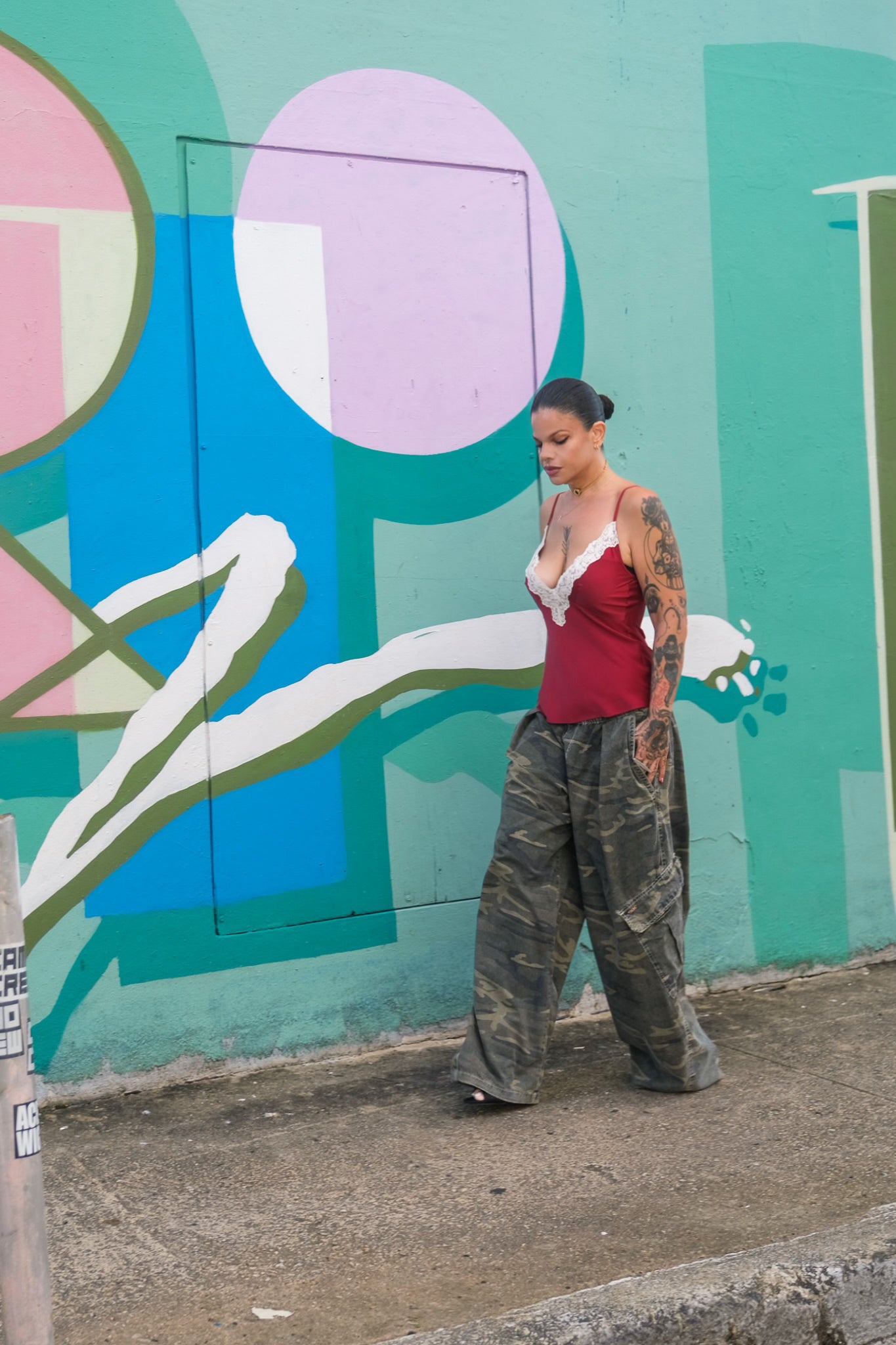 “senai” lace camisole