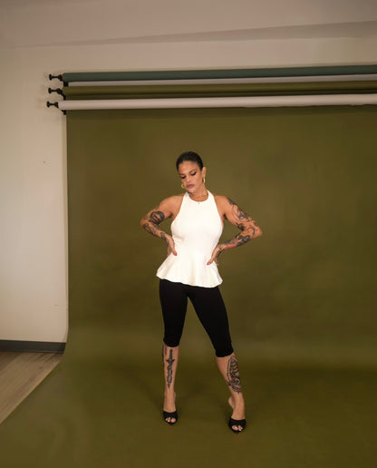 “alejandra” peplum top