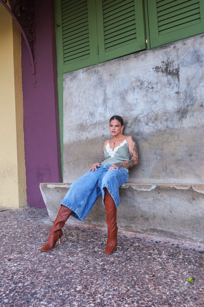 “senai” lace camisole